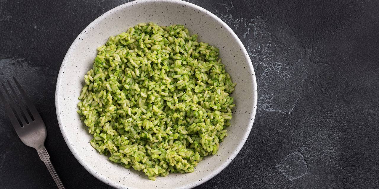 Brown Rice Pesto Pilaf