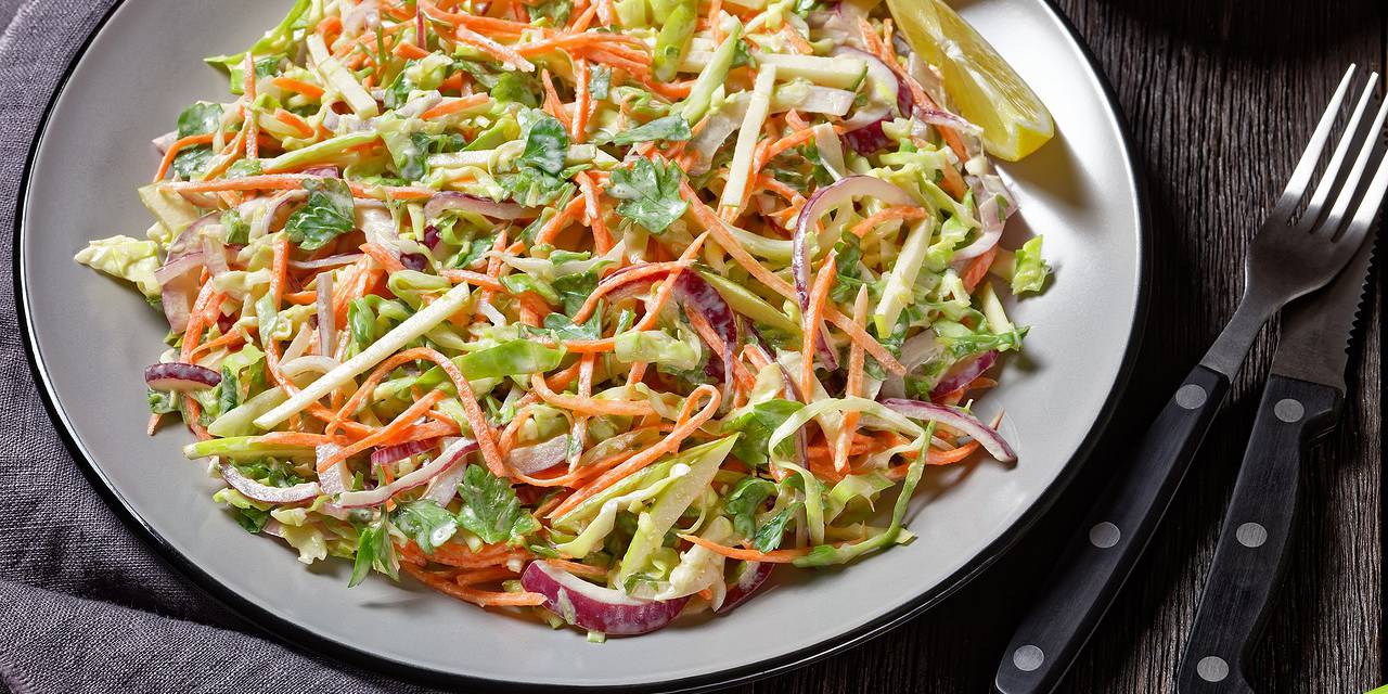 Cruciferous Salad with Asian Sesame Dressing