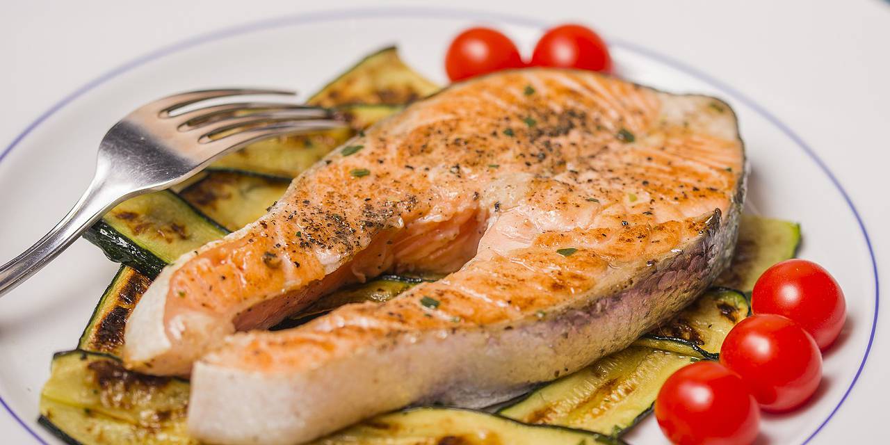 One Pan Lemon Herb Salmon & Zucchini (Bariatric)