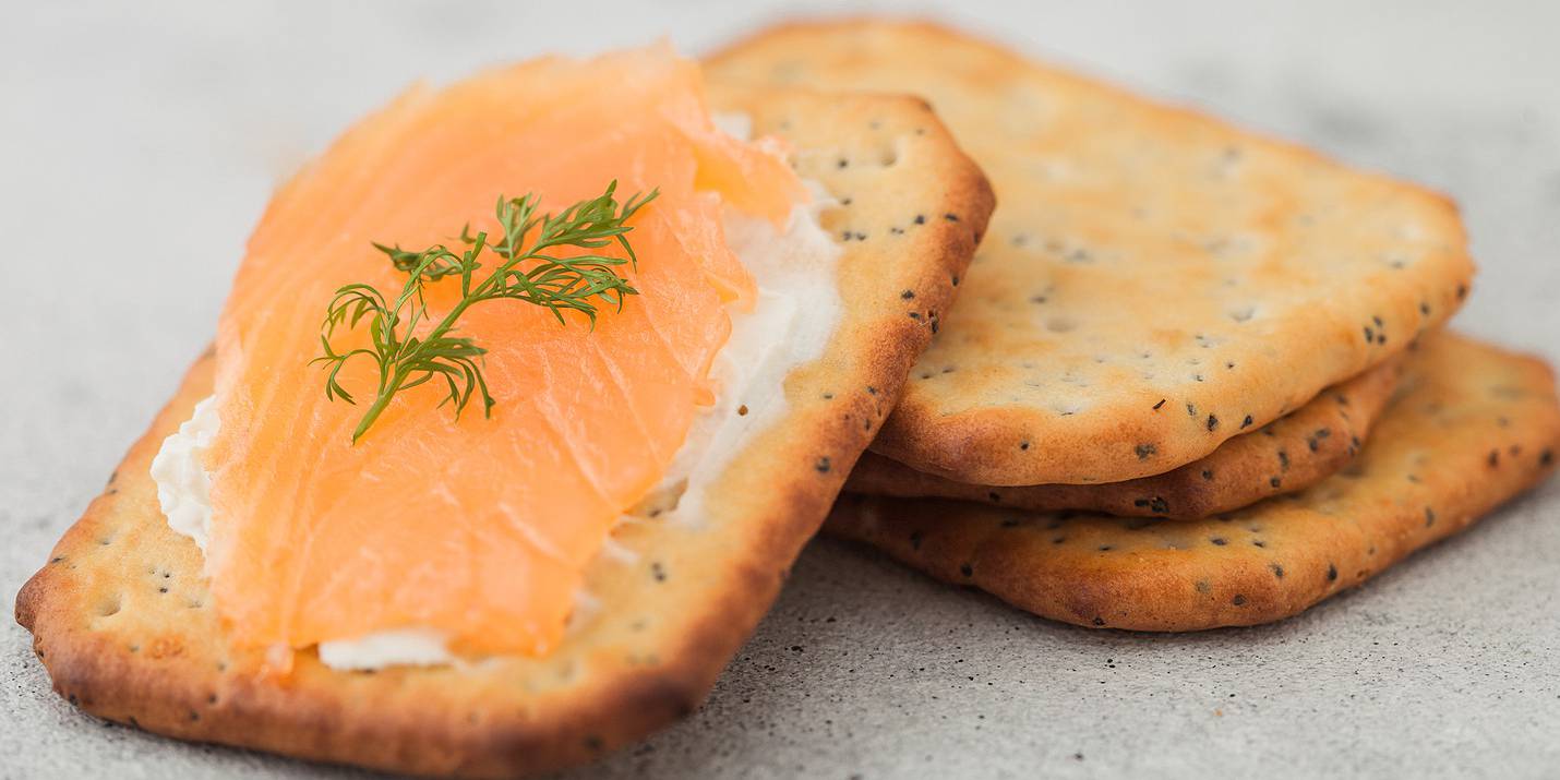 Salmon with Crackers
