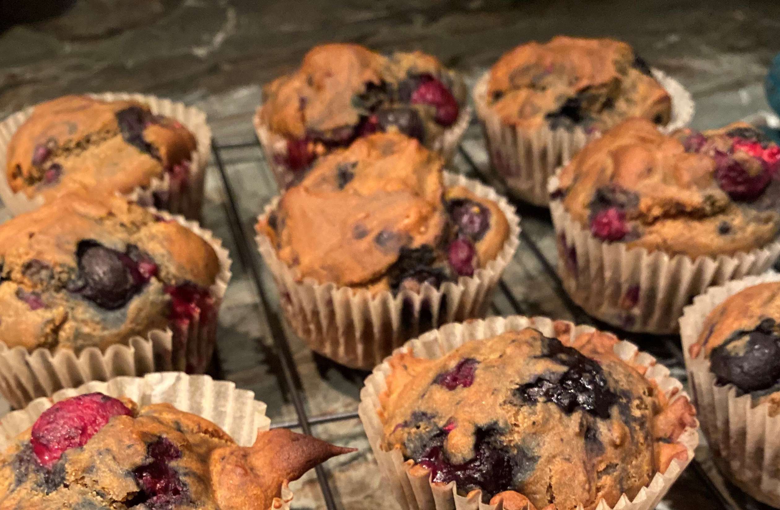 Vegan Mixed Berry Muffins