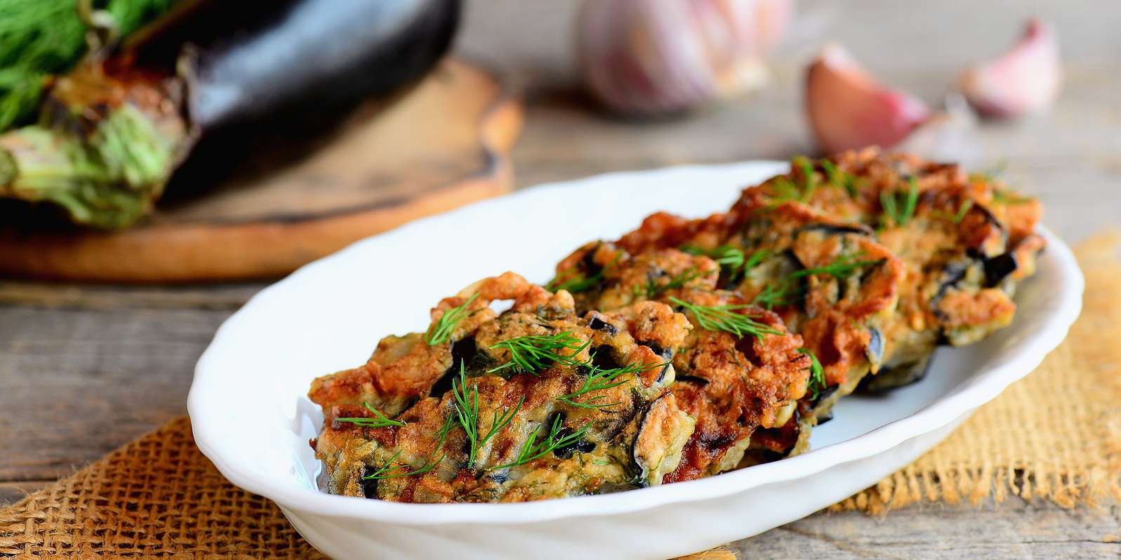 Lentil & Eggplant Patties with Olives and Herbs