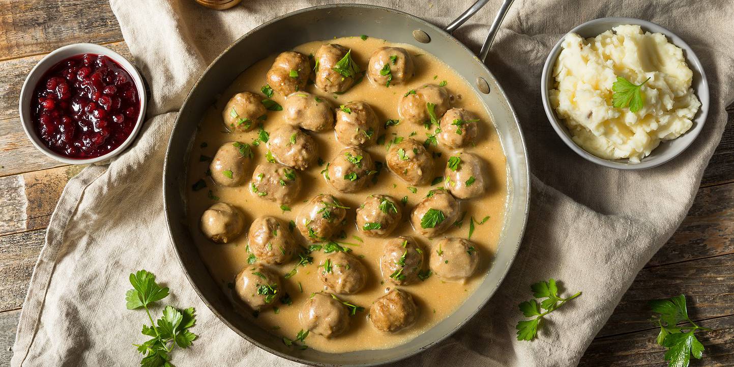 Vegan Swedish Meatballs