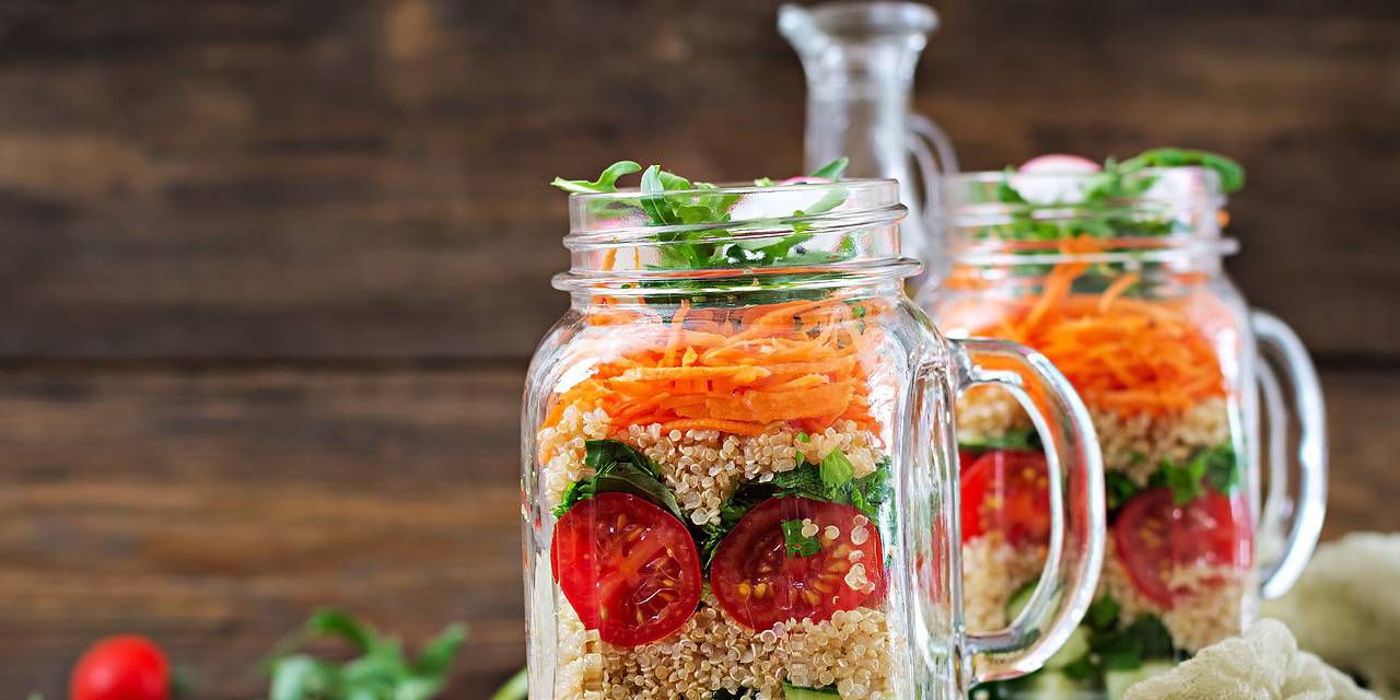 Curry Quinoa Salad in a Jar