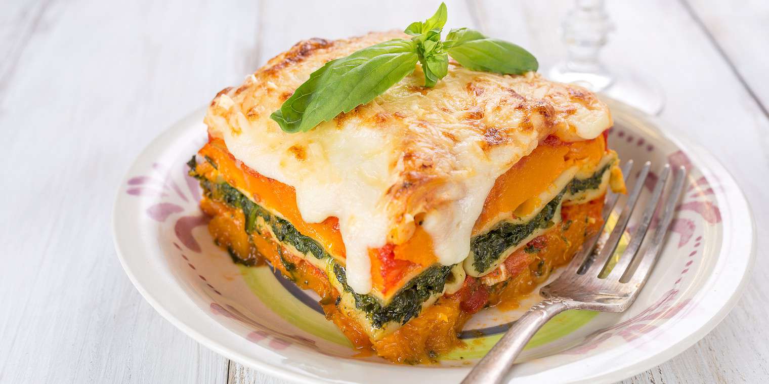 No-Noodle Butternut Squash & Swiss Chard Lasagna