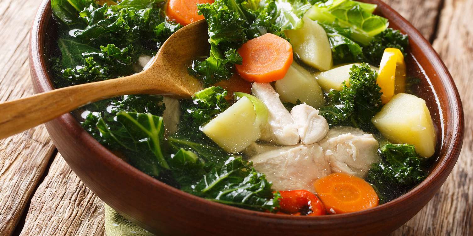 Easy Chicken & Kale Vegetable Soup