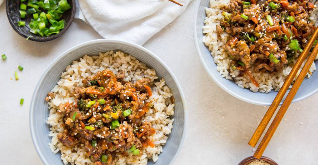 Healthy Ground Turkey Teriyaki Rice Bowl ( Copy )