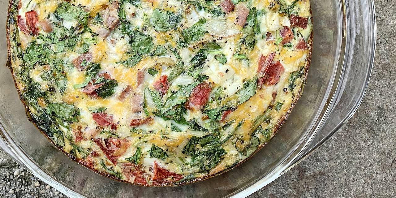 Garden Party Crustless Quiche