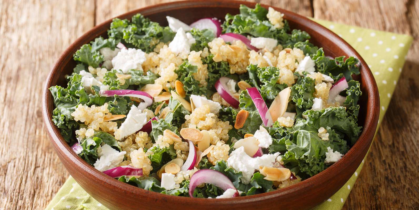 Kale, Farro & Feta Salad