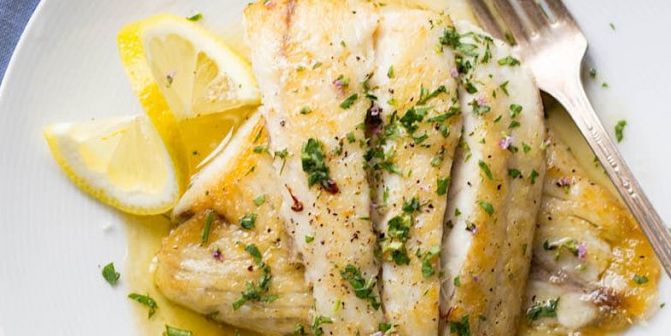 Barramundi with Lemon Butter Sauce