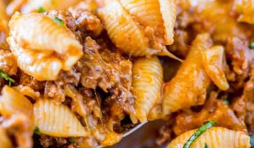 Oven Baked Taco Meat Pasta