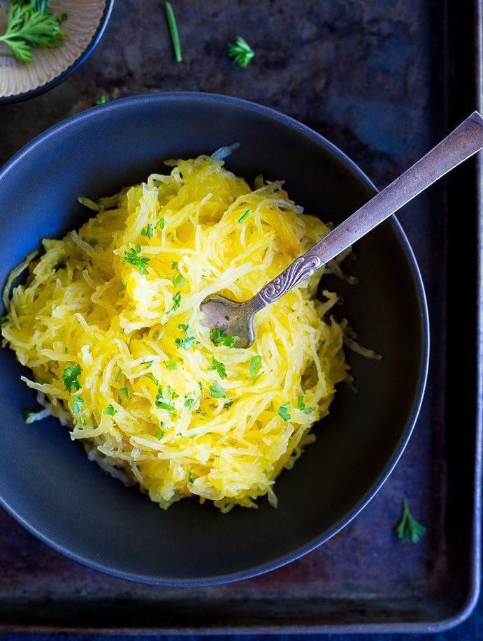 Spaghetti Squash w/ Garlic & Oregano