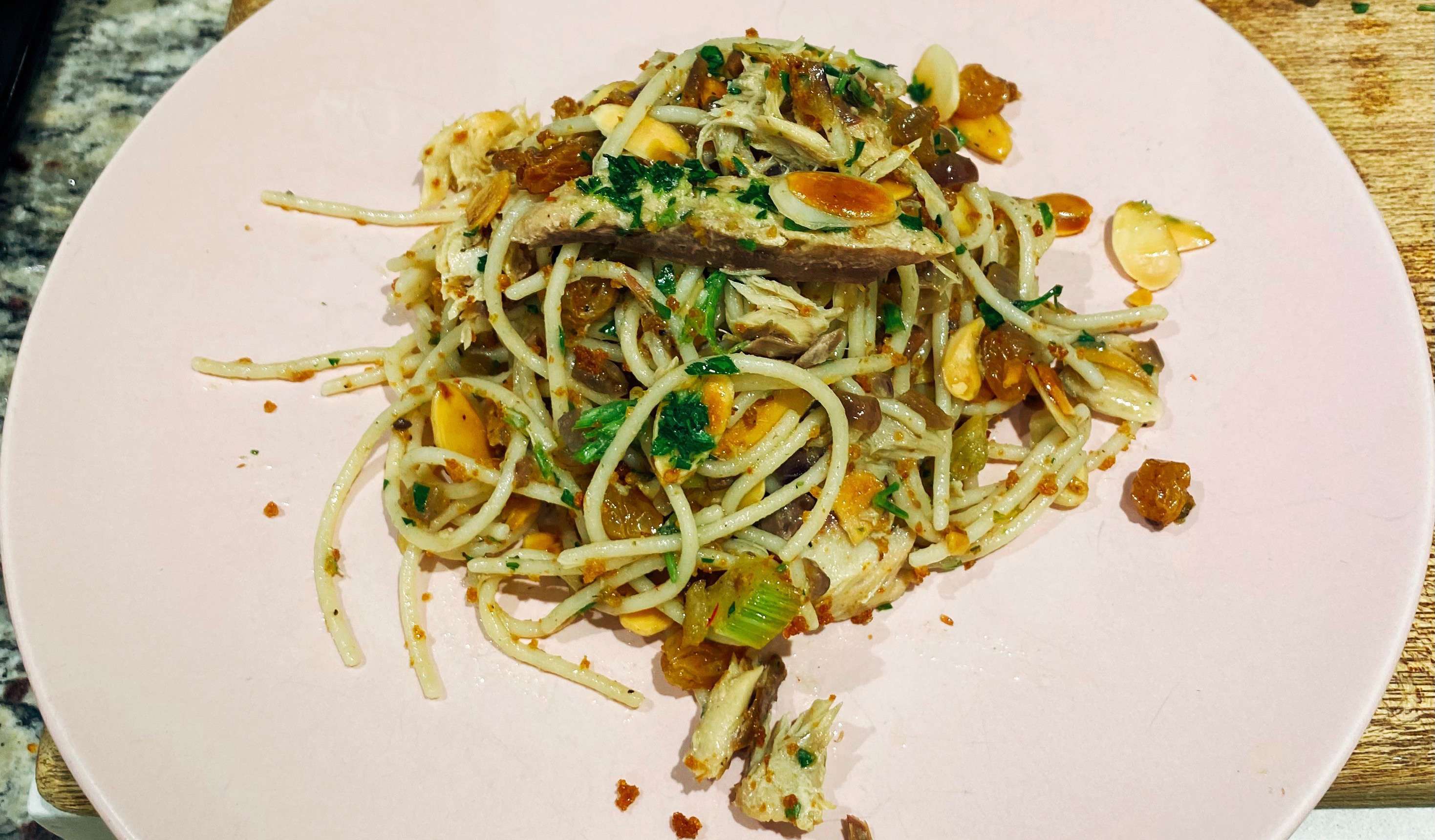 "Pasta Con Le Sarde" Mackerel Spaghetti