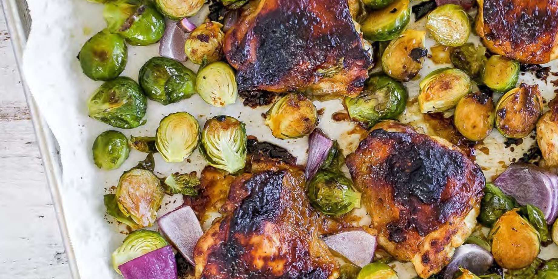 Honey Mustard Chicken and Brussels Sprouts
