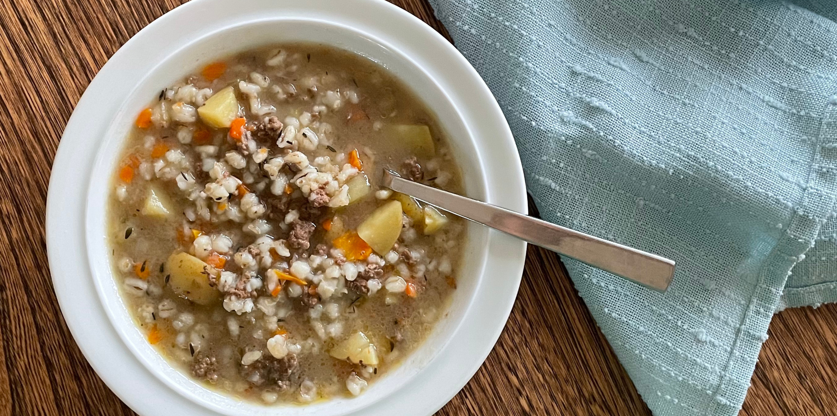 Ground Beef Barley Soup