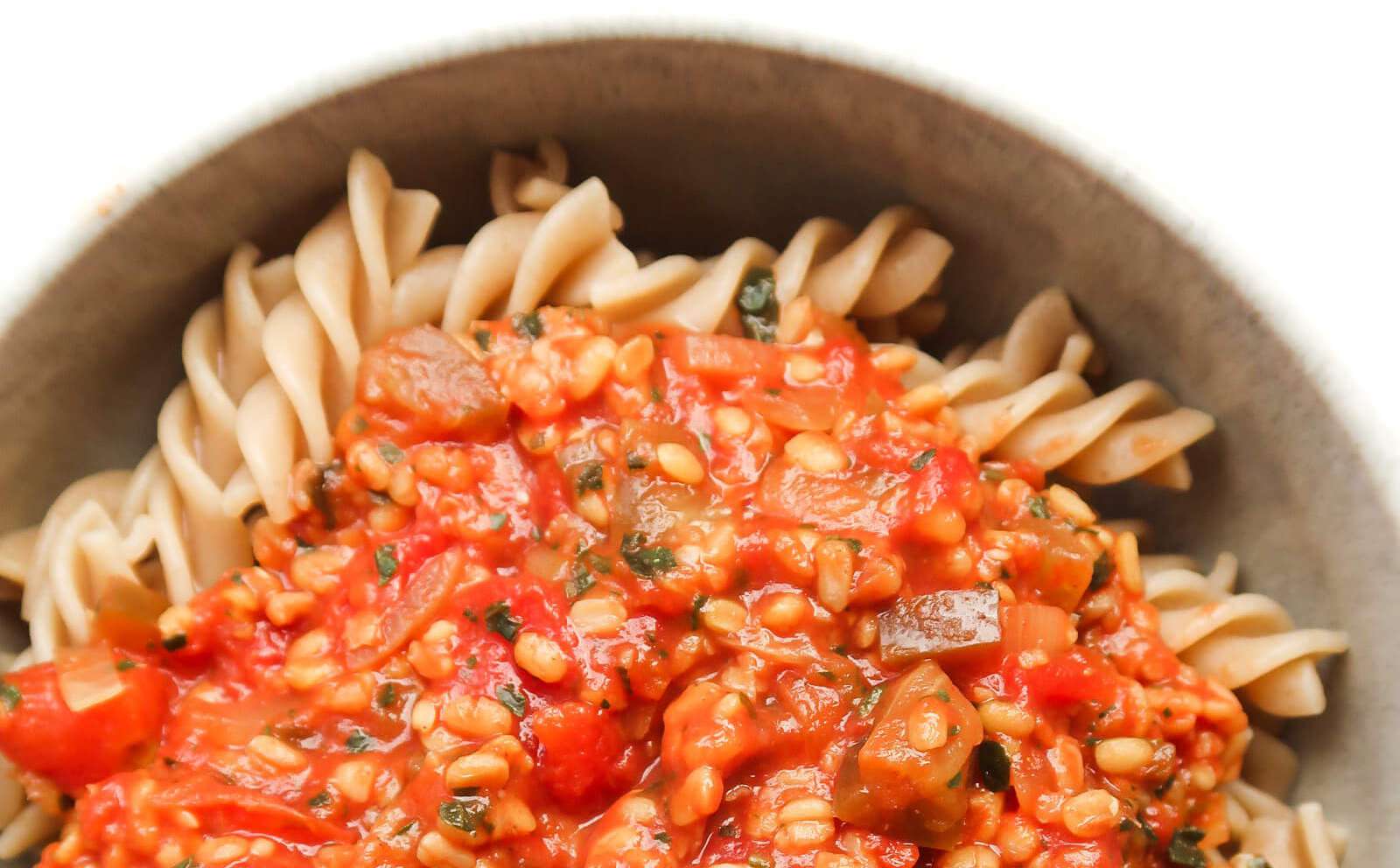 Lentil Bolognese with Zoodles