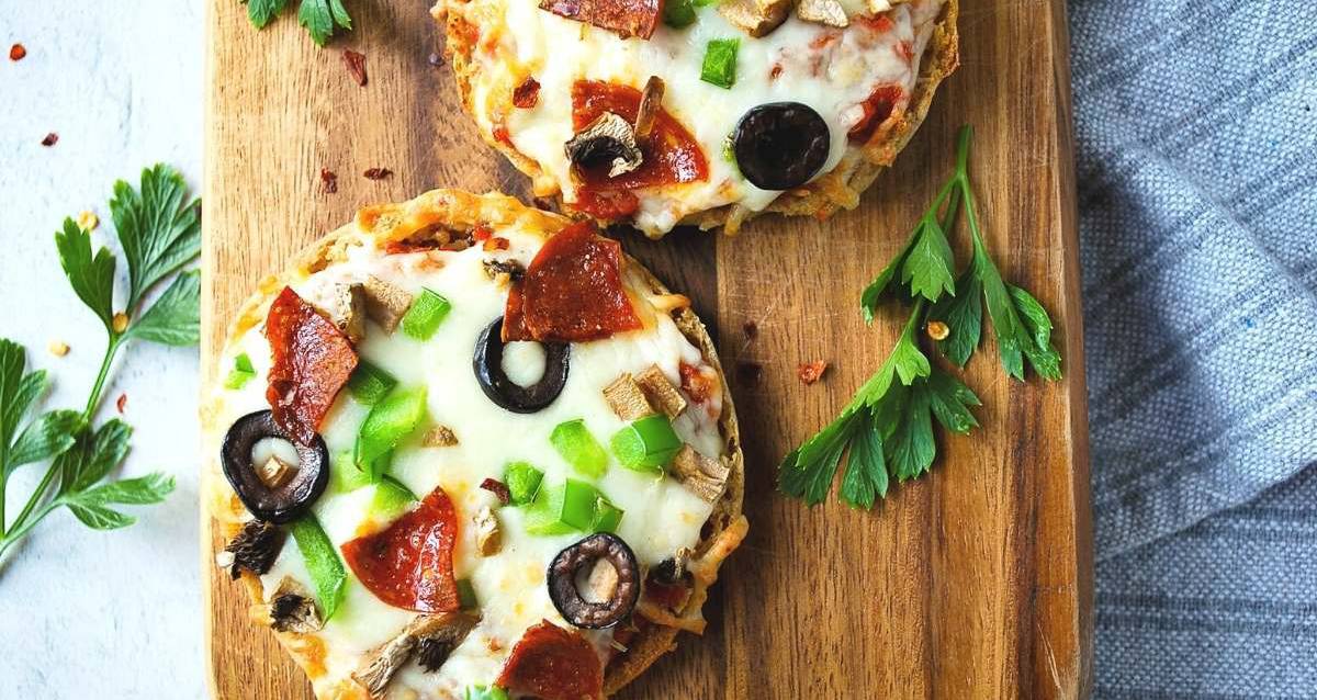 Supreme Air Fryer English Muffin Pizza