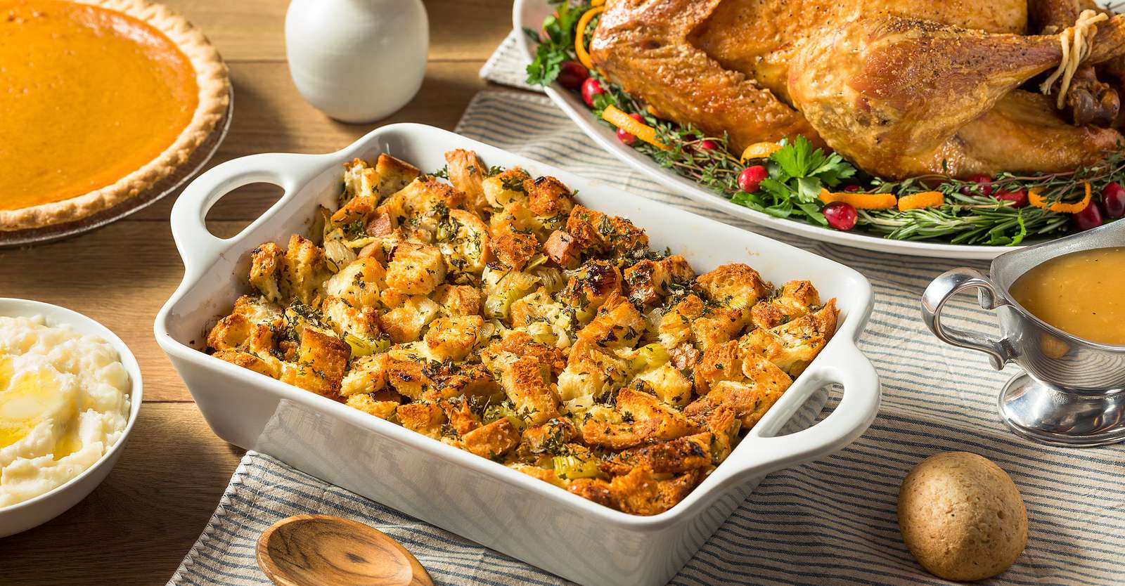 Butternut Squash and Brussels Sprout Stuffing