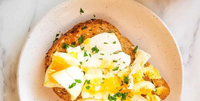 Hard Boiled Egg on Toast