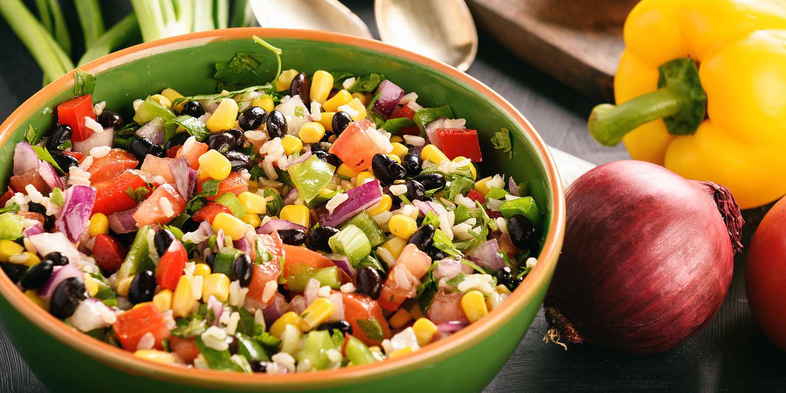 Grilled Corn and Bean Salad