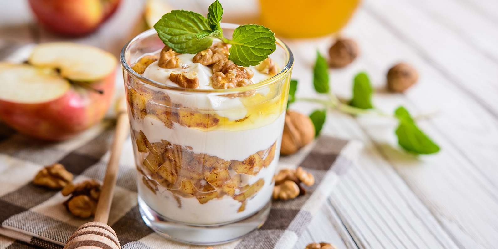 Apple and Walnut Yogurt Parfait