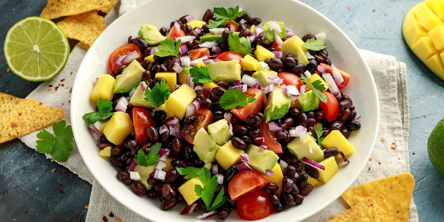 Avocado Mango Black Bean Salad