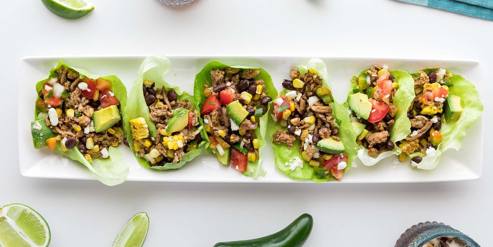 Lettuce Wrapped Turkey Tacos