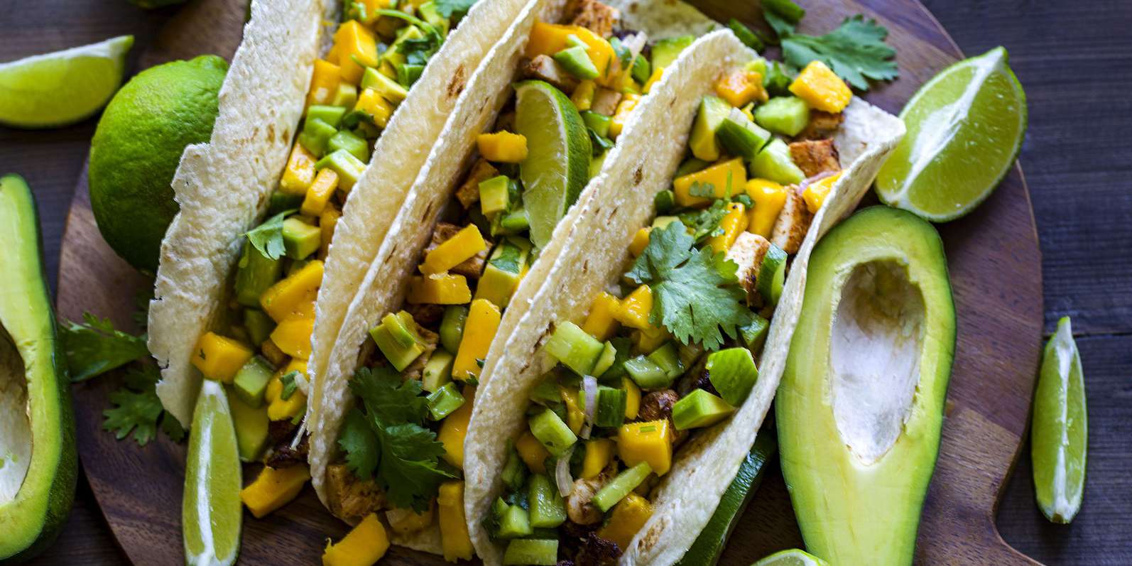 White Fish Tacos with Mango Avocado Salsa