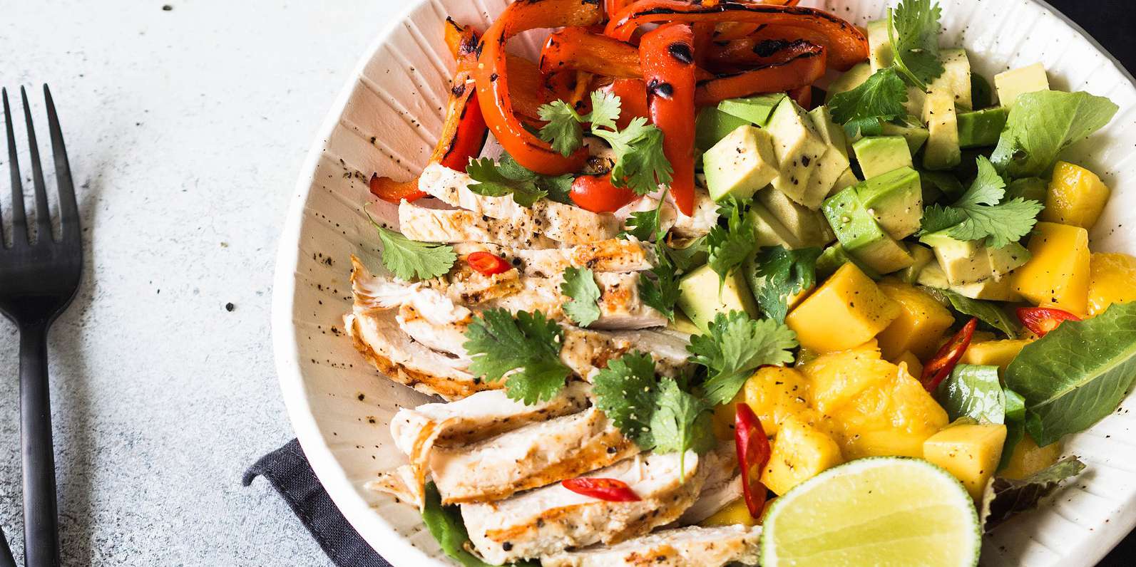 Sweet and Spicy Mango Chicken Salad