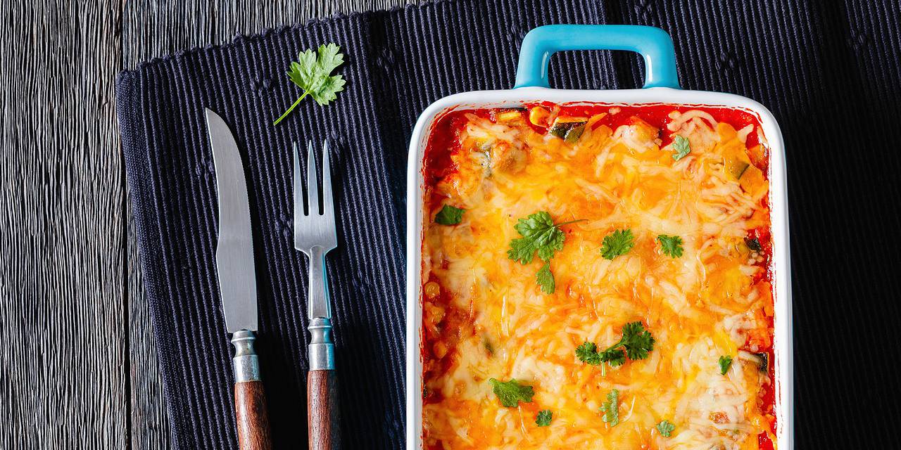 Vegetarian Enchilada Breakfast Casserole