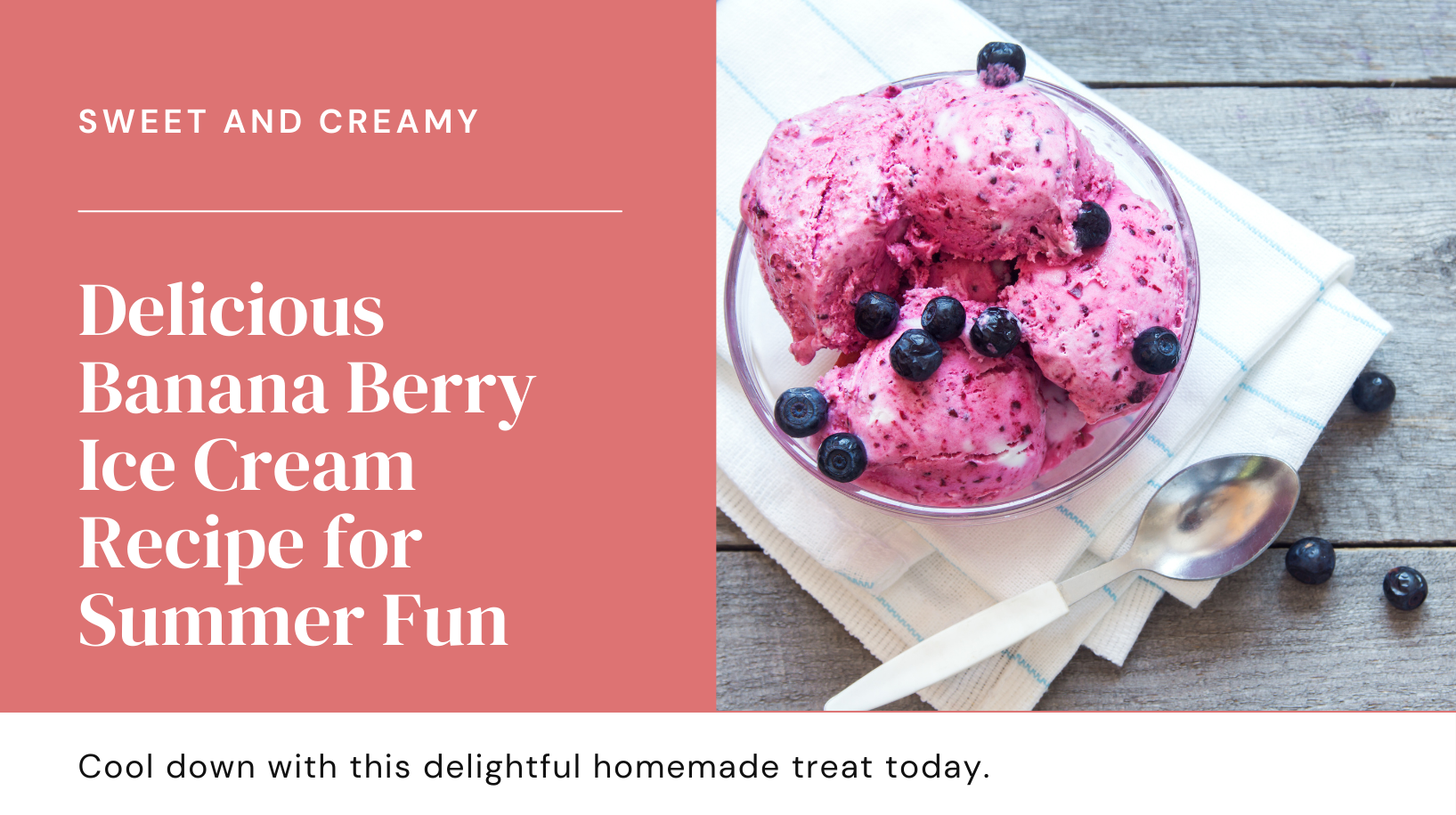 Banana Berry Ice Cream Recipe