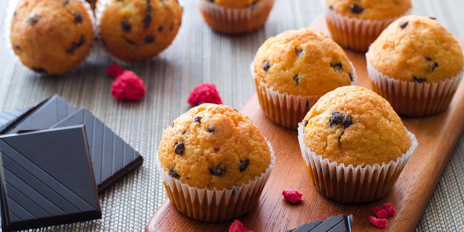 Dark Chocolate Raspberry Muffins