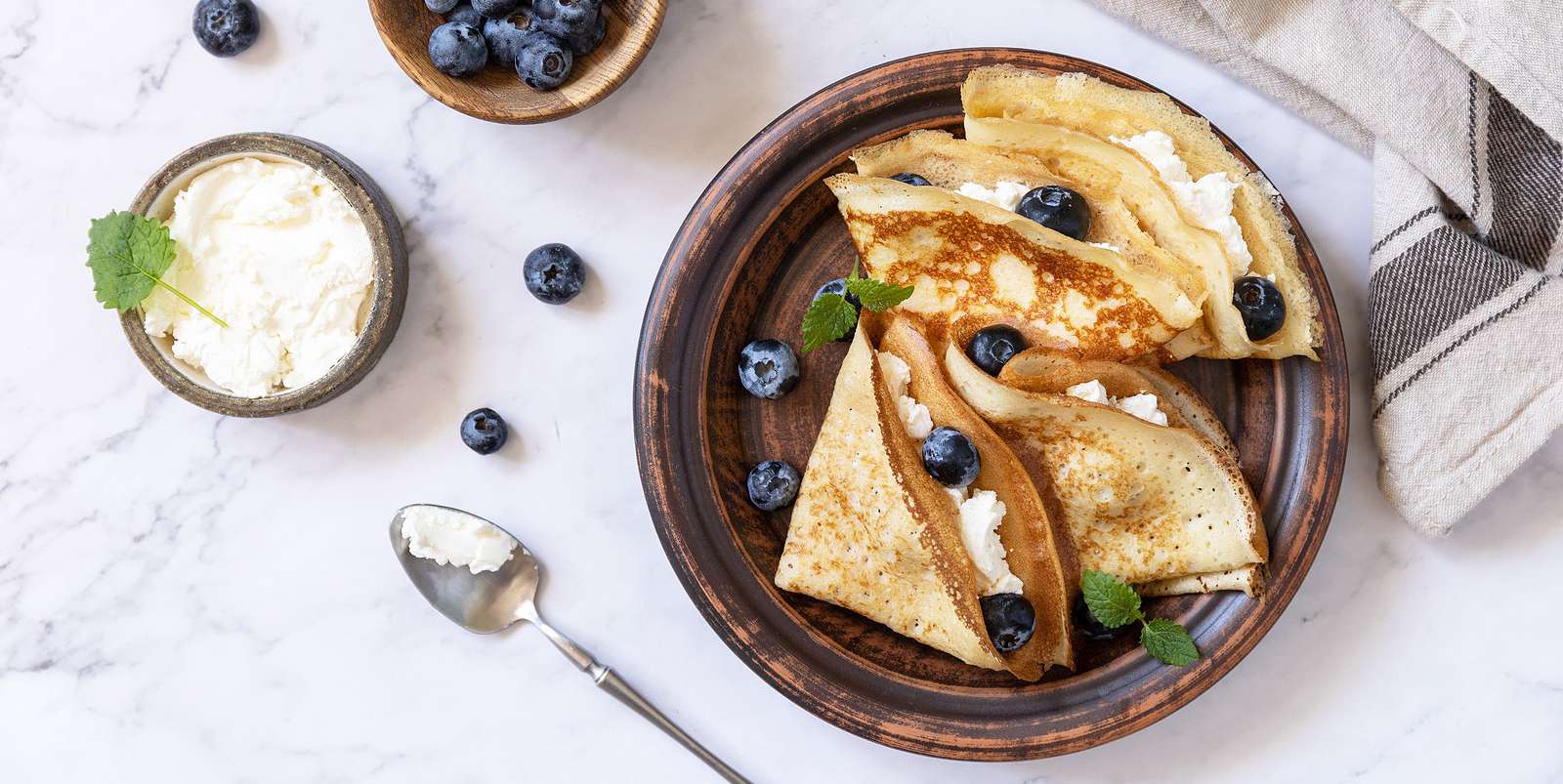 Blueberry and Ricotta Breakfast Quesadillas