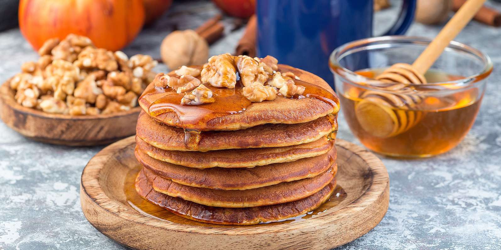 Pumpkin & Oat Protein Pancakes