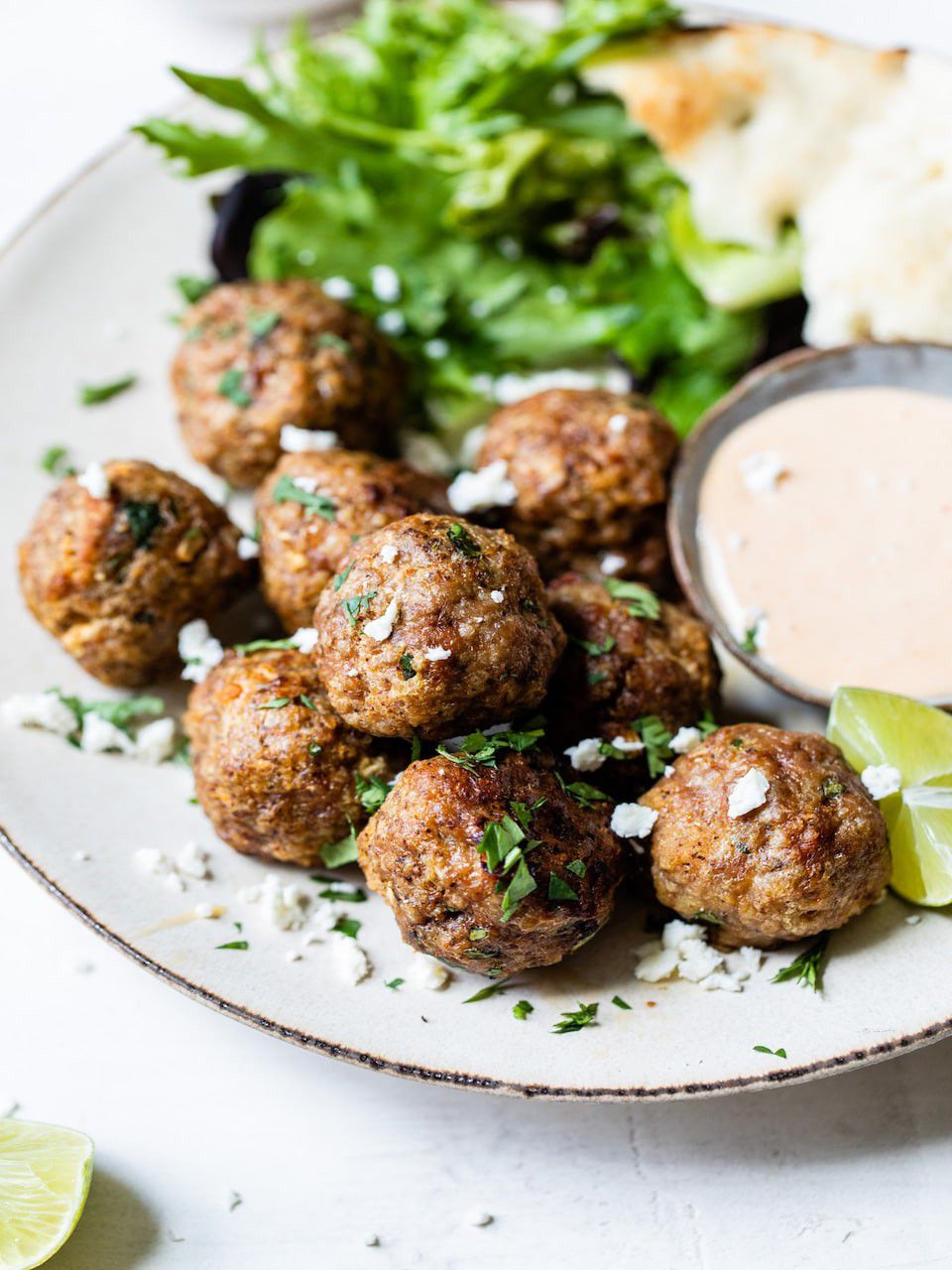 Zaatar Spiced Bison Meatballs