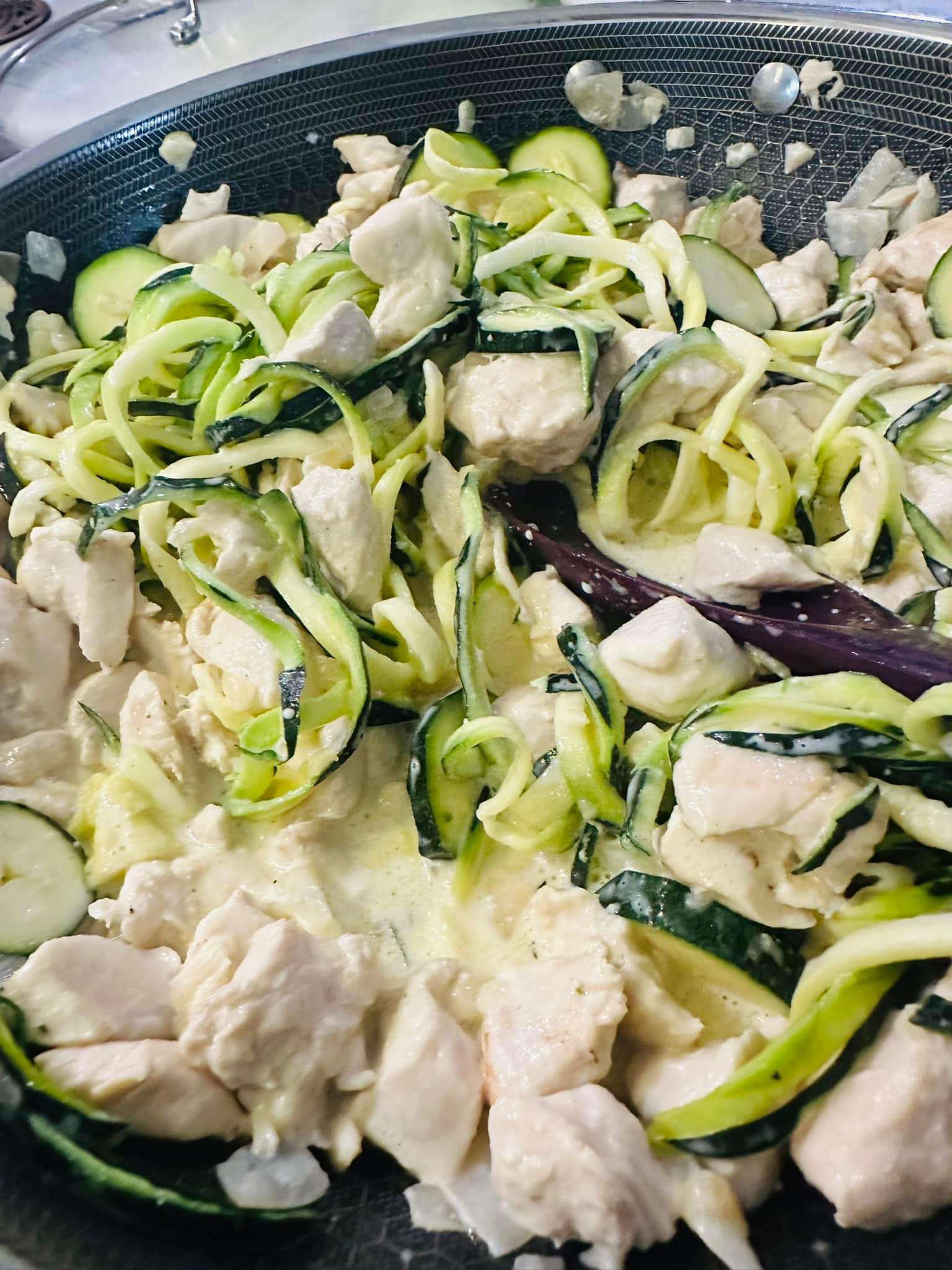 Zucchini Chicken Alfredo