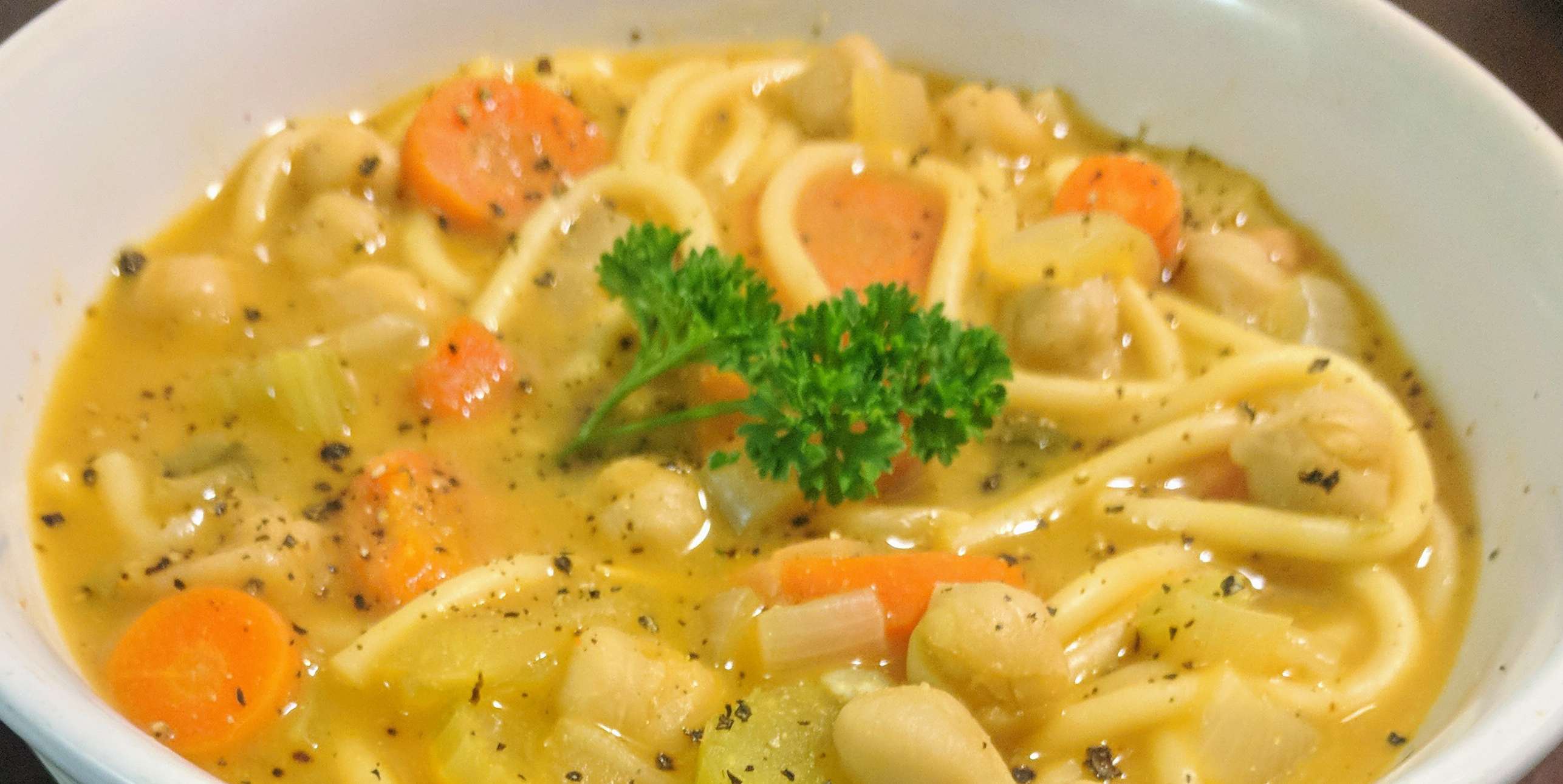 Chickpea Noodle Soup