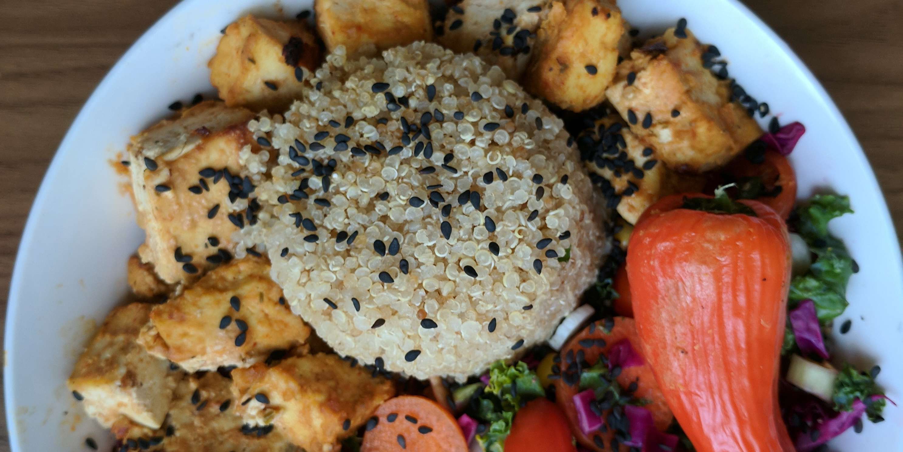 Quinoa Rainbow Bowl with Tofu
