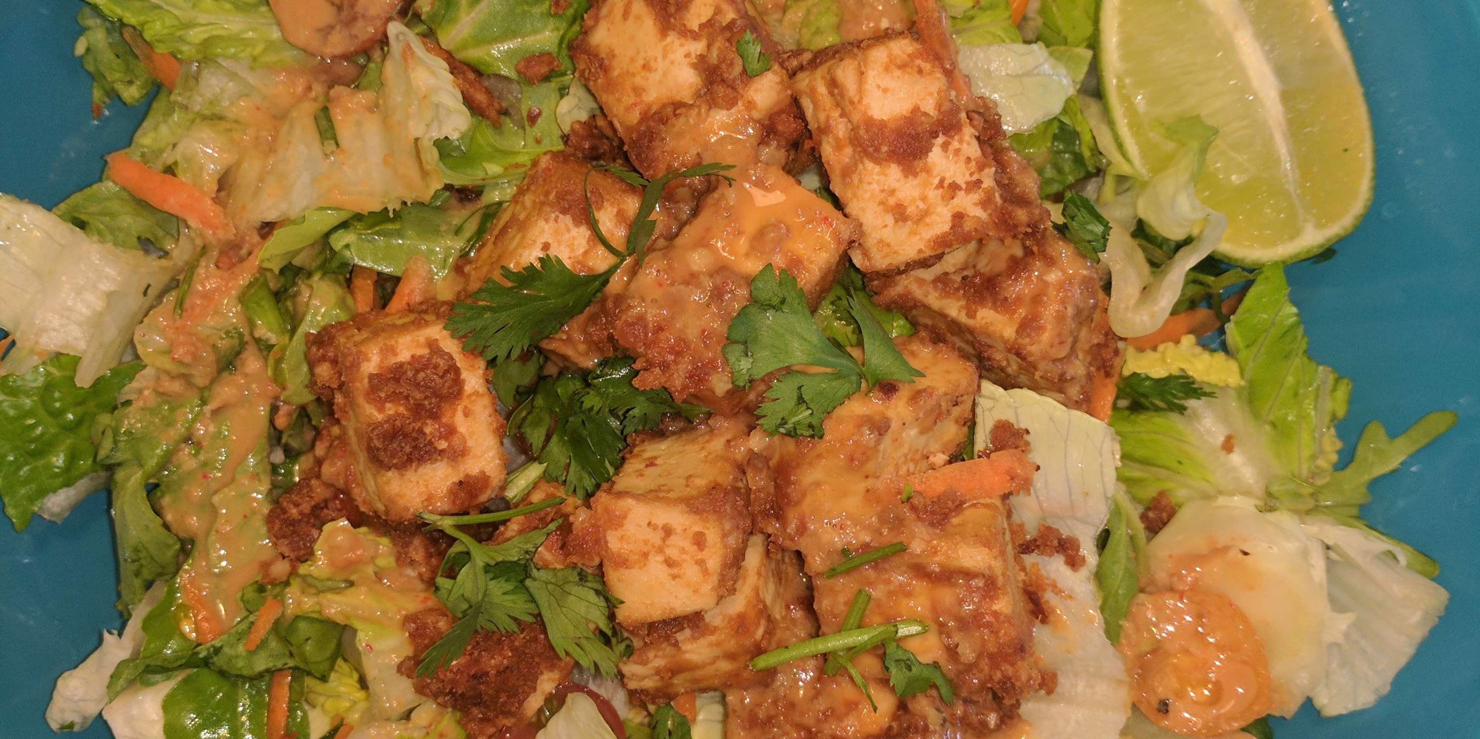 PEANUT BUTTER TOFU SALAD
