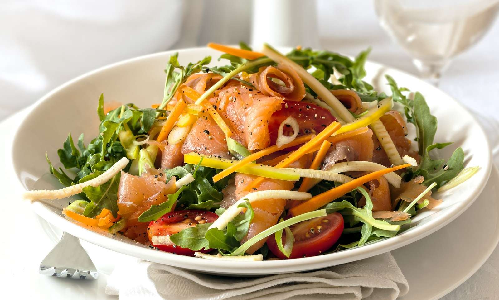 Japanese-inspired Noodle Salad with Salmon & Miso