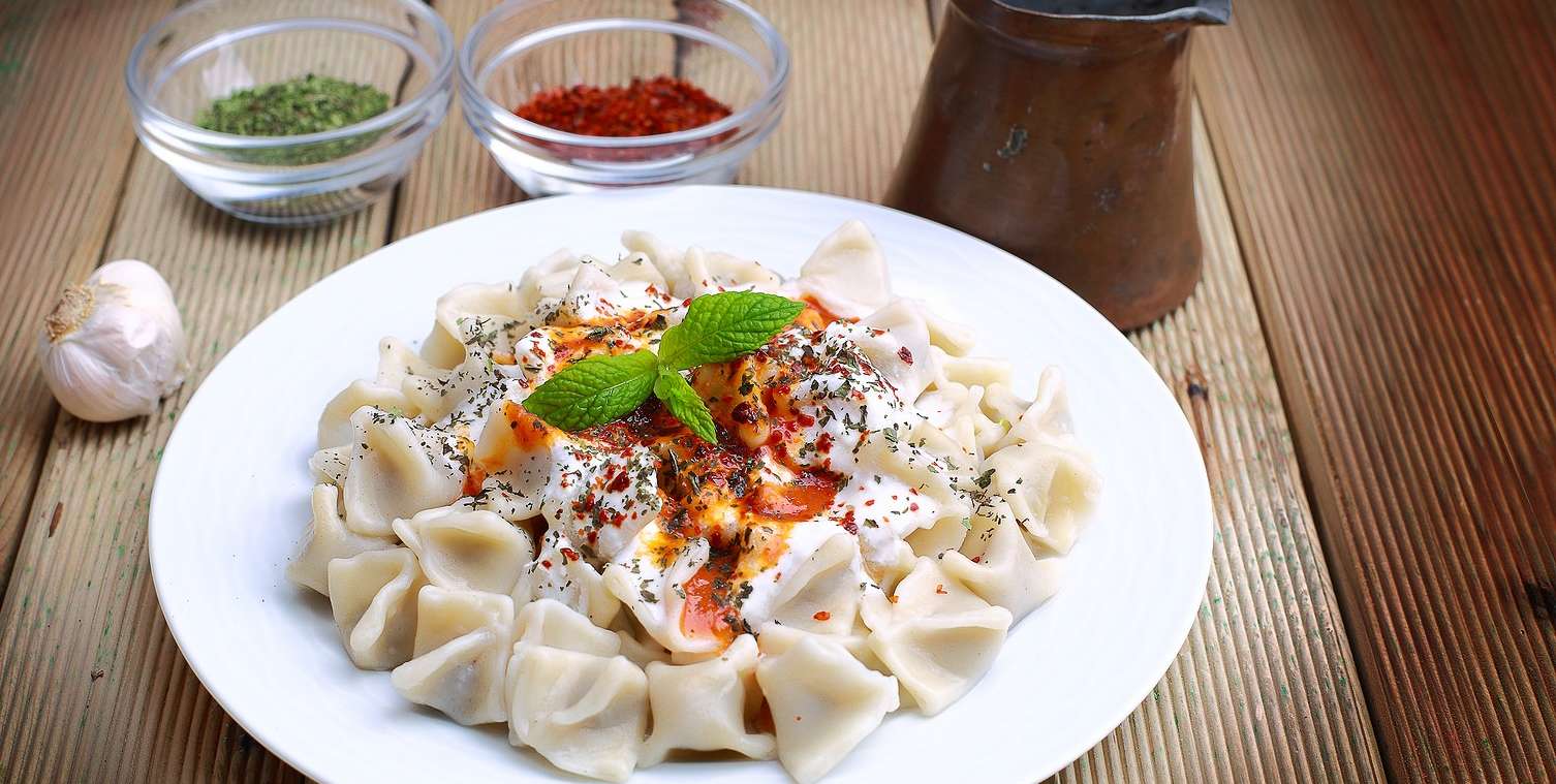 Turkish Dumplings (Manti)