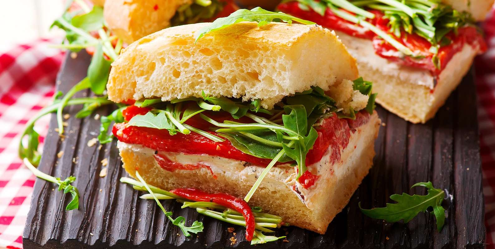 Turkey & Roasted Red Pepper Sandwich
