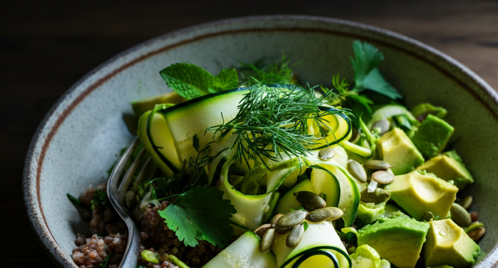 Teff and Zucchini Salad