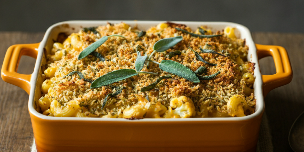 Healthy Butternut Squash Mac & Cheese with Sage