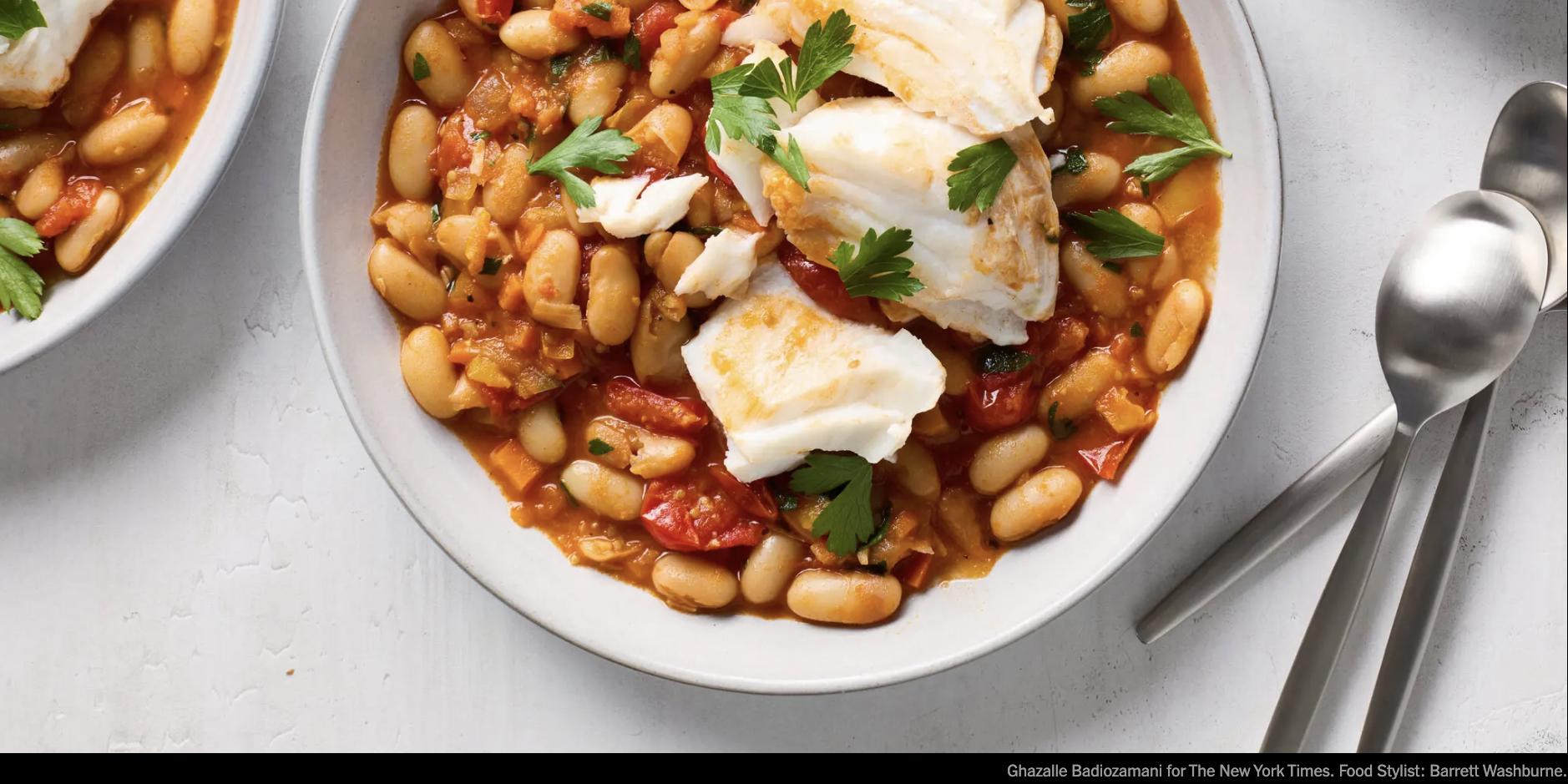 One-Pot Bean and Tomato Stew With Cod